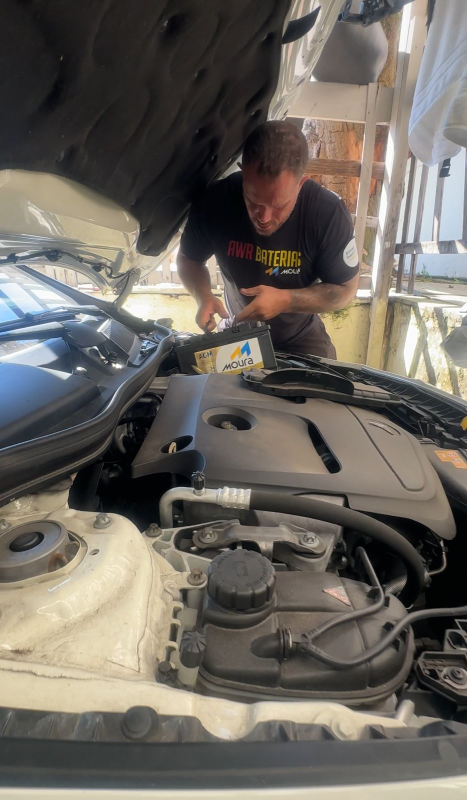 Instalação de bateria