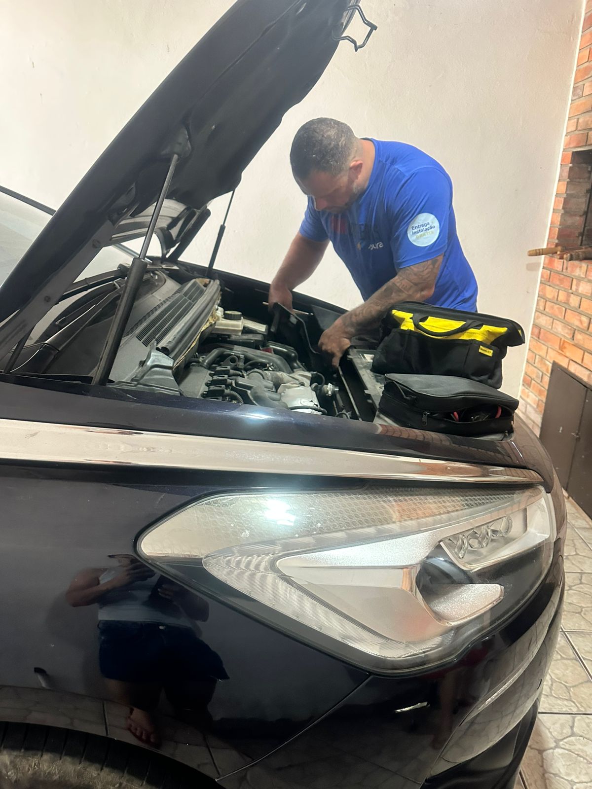 Instalação de bateria