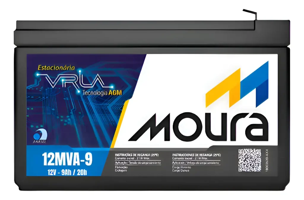 Bateria Moura 12V 9Ah para NoBreak | Pronta Entrega