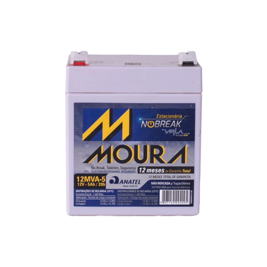 Bateria Moura 12v 5ah -  Nobreak
